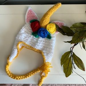 Handmade unicorn bonnet